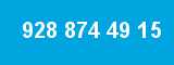 928 874 49 15 928 874 49 15